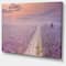 Designart - Path through Blooming Heather - Landscape Canvas Art Print
